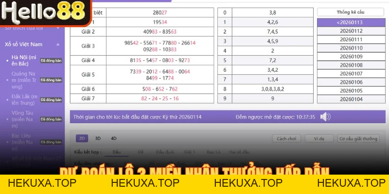 Xổ Số Hello88 - Đa Dạng Loại Hình, Soi Cầu Siêu Chuẩn - hekuxa.top